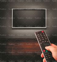 تلویزیون دیواری ریموت کنترل تی وی