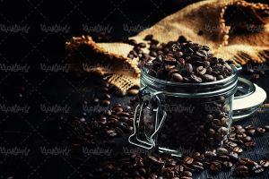قهوه نوشیدنی تلخ دانه های قهوه
