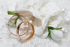 حلقه ازدواج شاخه گل طلا فروشی