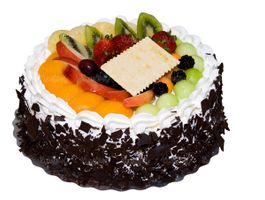 کیک میوه ای کیک خامه ای قنادی