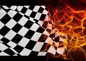 پرچم شطرنجی شروع مسابقات