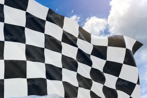 پرچم شطرنجی شروع مسابقات ماشین