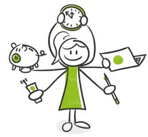 نقاشی کارتون ساعت کوکی دفترچه یادداشت