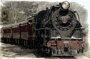 قطار قدیمی لکوموتیو حمل و نقل ریلی