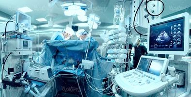 اتاق عمل تجهیزات پزشکی مانیتور نوار قلب عمل جراحی