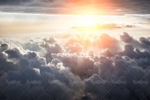 منظره بالای ابرها چشم انداز انبوه ابر توده های ابر 22