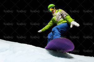 ورزش زمستانی کوه منظره برف اسنوبرد کوهستان11