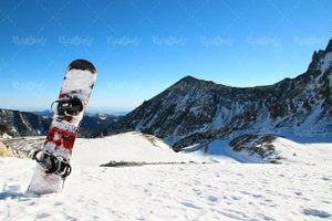 ورزش زمستانی کوه منظره برف اسنوبرد کوهستان12