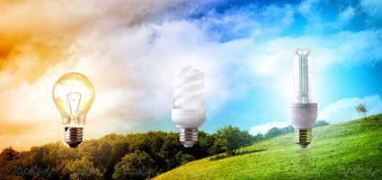 انرژی برق لامپ کم مصرف لامپ ال ای دی لامپ صد ابر طبیعت