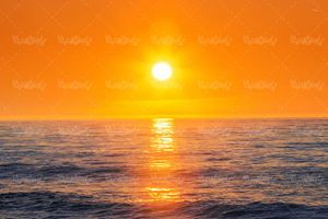 منظره چشم انداز طبیعت دریا منظره غروب خورشید 56