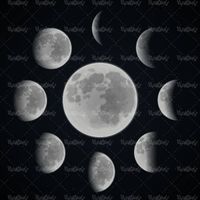 شب مهتابی منظره چشم انداز ماه کامل قرص ماه 1