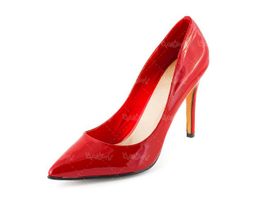 کفش زنانه کفش لژدار کفش پاشنه بلند کفش مجلسی قرمز12