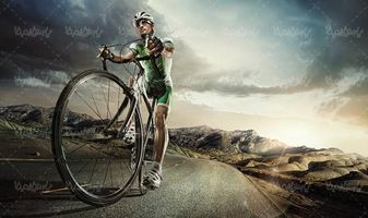 دوچرخه سواری دوچرخه سواری با مانع صخره آب خورشید ورزش3