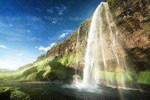 آبشار منظره طبیعت چشم انداز