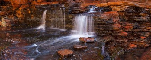 آبشار منظره طبیعت چشم انداز صخره تخته سنگ