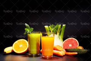 آبمیوه آب میوه طبیعی لیوان آبمیوه آب هویج پرتقال یافا