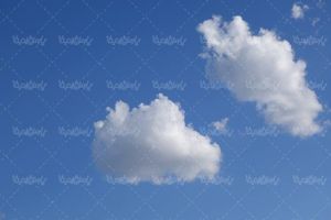 منظره چشم انداز آسمان آبی ابر های سفید لکه های ابر2