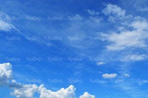 منظره چشم انداز آسمان آبی ابر های سفید لکه های ابر10