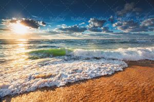 منظره طبیعت چشم انداز ساحل دریا ساحل شنی موج1