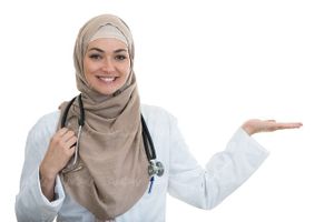 پزشک زن پرستار با حجاب عفاف دکتر با حجاب