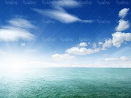 دریا لکه ابر چشم انداز دریا آب دریا