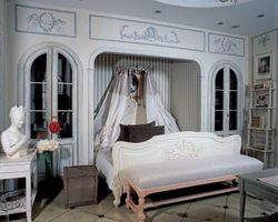 معماری داخلی اتاق خواب گلدان