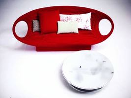 کاناپه مبل راحتی قرمز