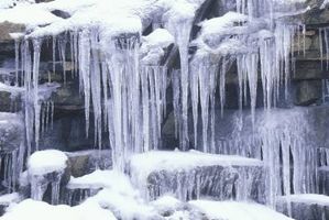 طبیعت منظره برف زمستان