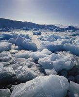 قطب شمال یخ اقیانوس