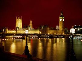 لندن رودخانه پل برج ساعت گردشگری