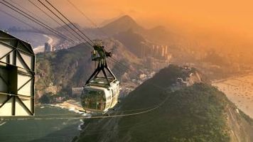 تله کابین تفریح ارتفاع شهر برزیل
