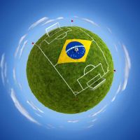 لوازم ورزشی توپ فوتبال استادیوم برزیل