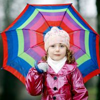 دختر پوشاک چتر زمستان سرما