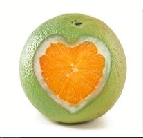 پرتقال میوه برش قلب