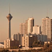 برج میلاد ساختمان شهر هوای آلوده تهران