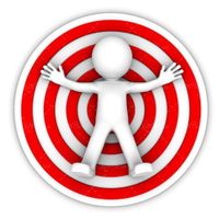 سیبل تیر اندازی قرمز آدمک 