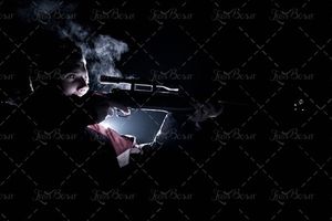 تفنگ دوربین دار تیر اندازی 