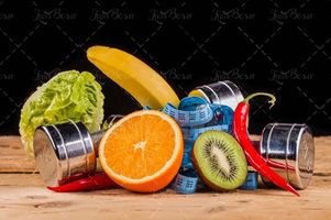 آب پرتقال موز کیوی فلفل قرمز کاهو 