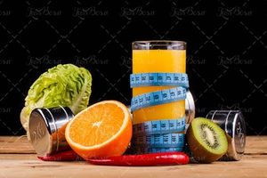 آب پرتقال موز کیوی فلفل قرمز کاهو 2