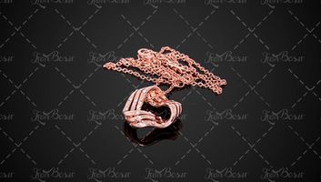 طلا سنگ برلیان گردنبند 