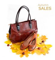 کیف قهوه ای دسته مشکی 