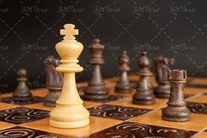 صفحه شطرنج مهره سفید مهره سیاه 