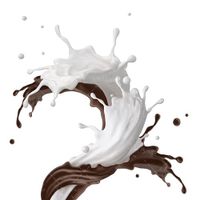 میکس کردن شیر و شکلات شیرکاکائو 