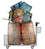 چمدان ساک مسافرتی فرودگاه 