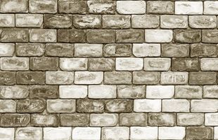 دیوار آجری سفید مصالح ساختمانی 