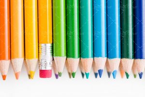 مداد رنگی پاک کن ته مداد نوشت افزار