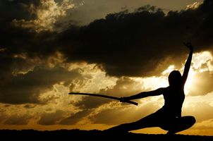 ورزش رزمی کاراته تکواندو مبارزه غروب آفتاب