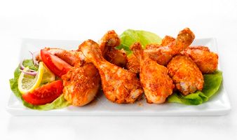 چلو مرغ پیتزا گوشت سرخ شده 