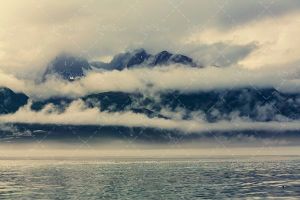 قله کوه زمستان برف ابر مه 2