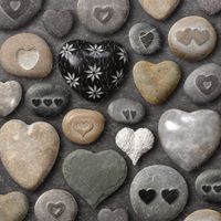انواع سنگ قلبی سنگ تزئینی 